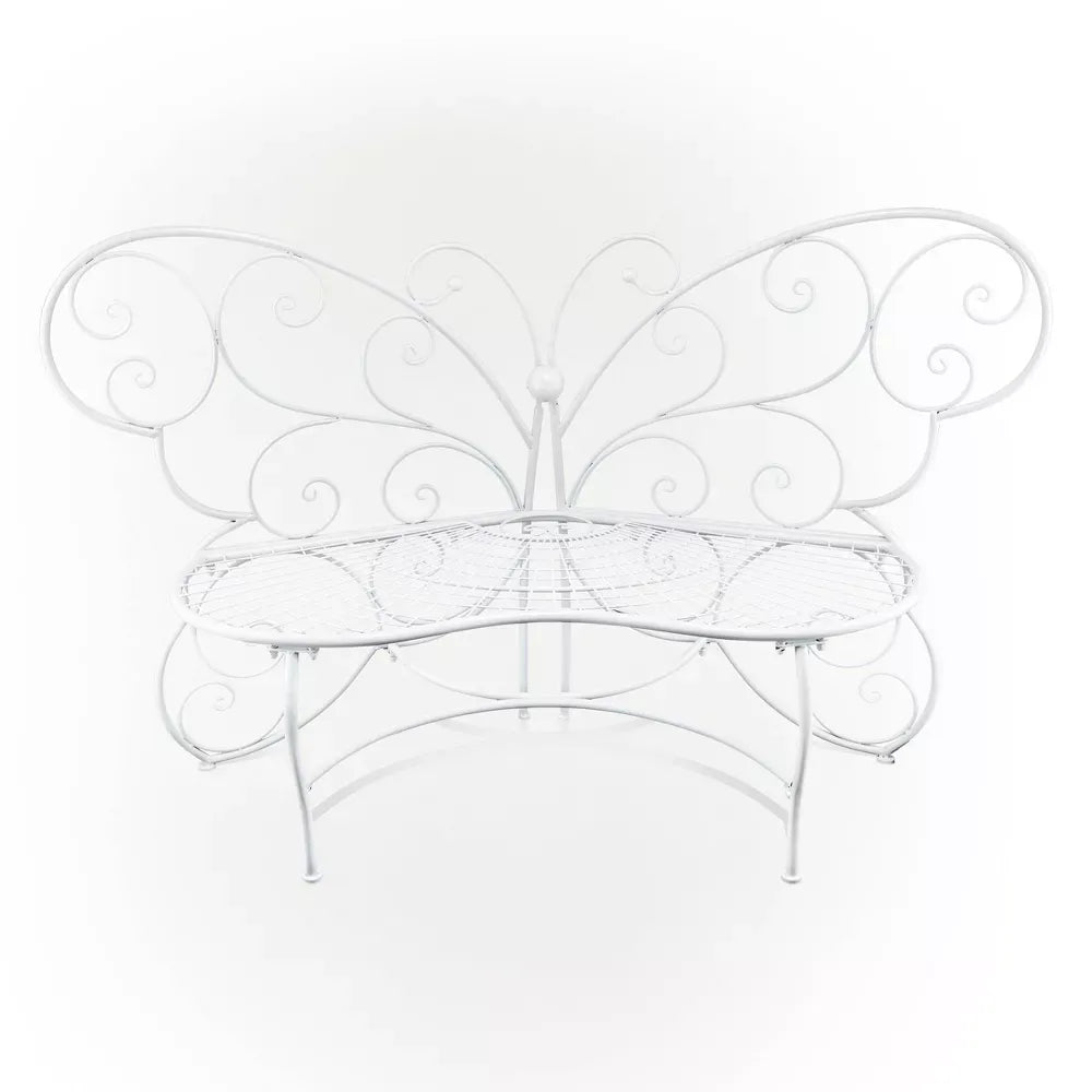 Last Day Special - Butterfly Metal Two People Outdoor Bench