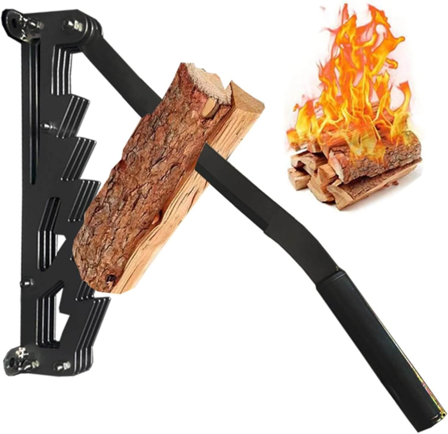 Wall Mounted Firewood Kindling Splitter