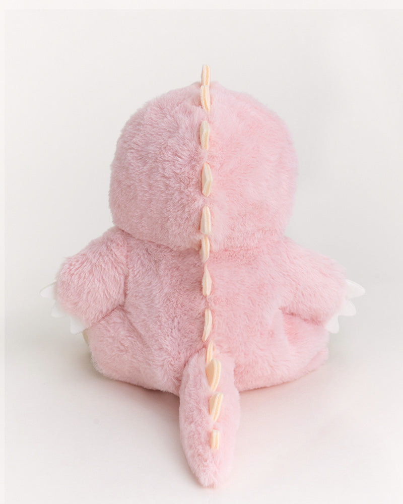 Getahug Pink Furry Dino Bear | Handmade Jointed Teddy Bear Gift