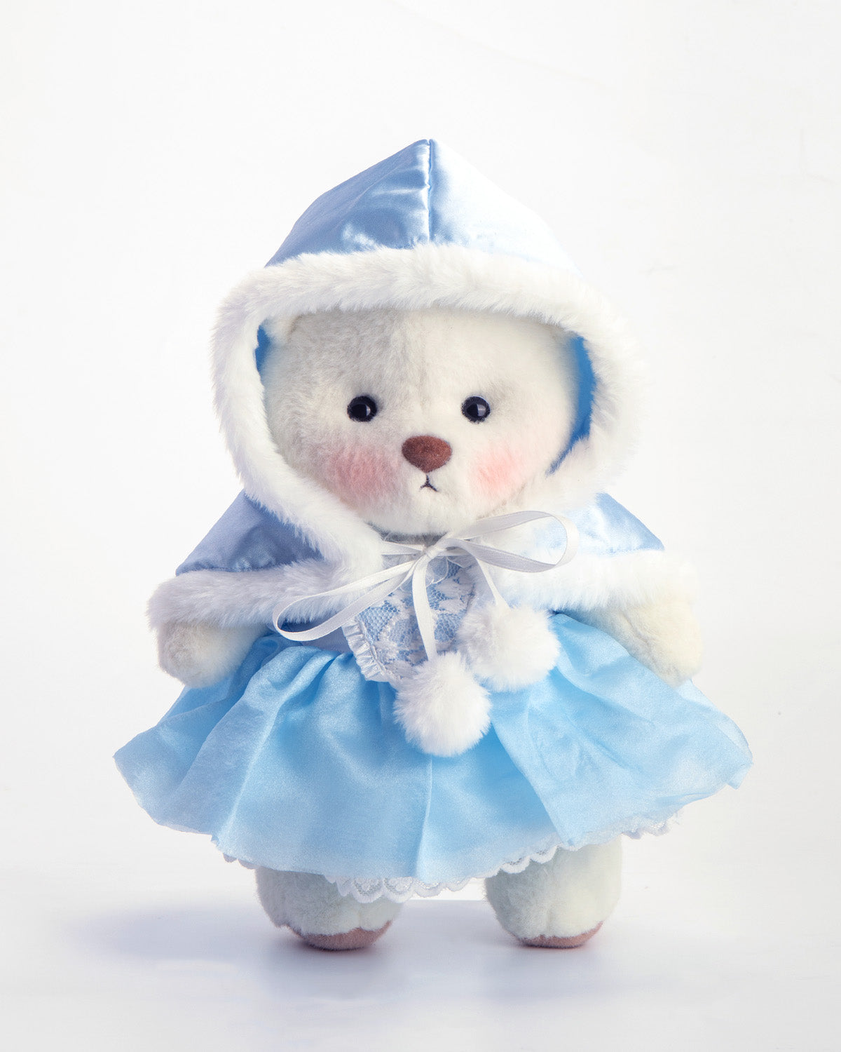 Getahug Christmas Blue Ice Princess Dress Bear | Handmade Jointed Teddy Bear Gift