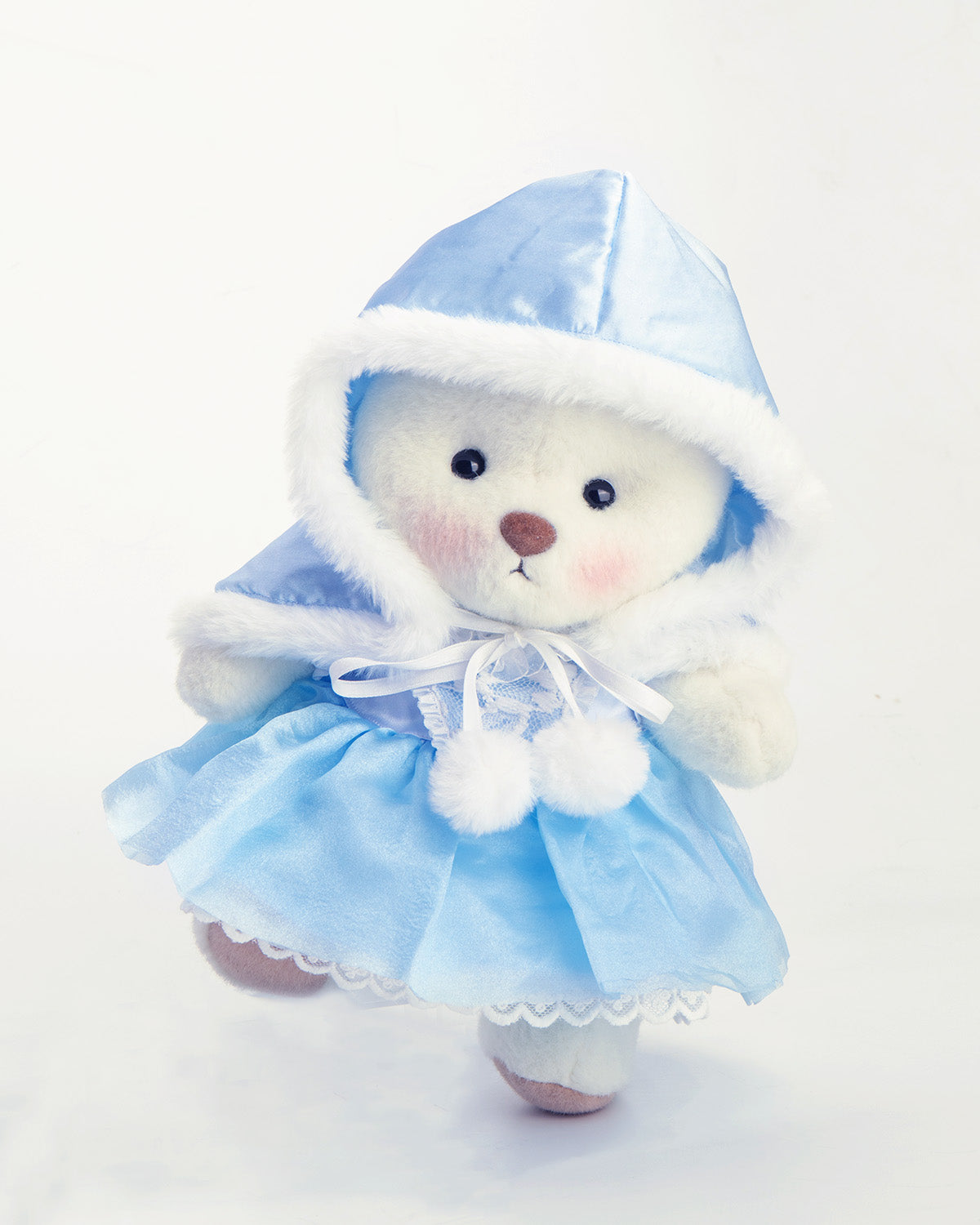 Getahug Christmas Blue Ice Princess Dress Bear | Handmade Jointed Teddy Bear Gift