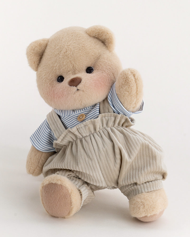 Getahug Striped Top Bloomers Bear | Handmade Jointed Teddy Bear Gift