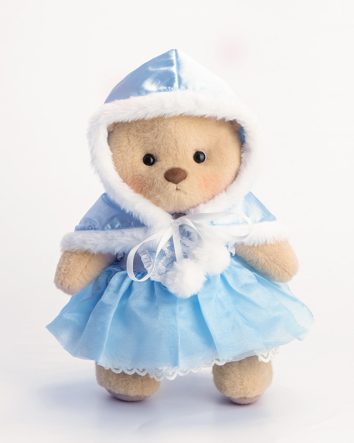 Getahug Christmas Blue Ice Princess Dress Bear | Handmade Jointed Teddy Bear Gift