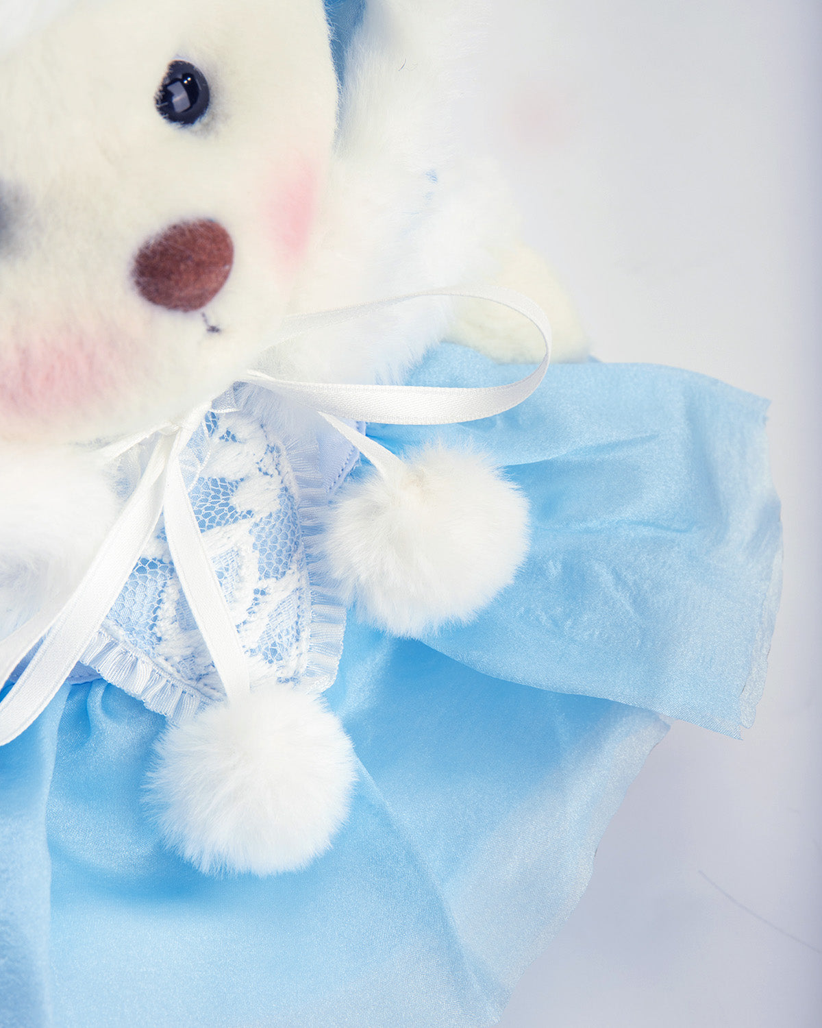 Getahug Christmas Blue Ice Princess Dress Bear | Handmade Jointed Teddy Bear Gift