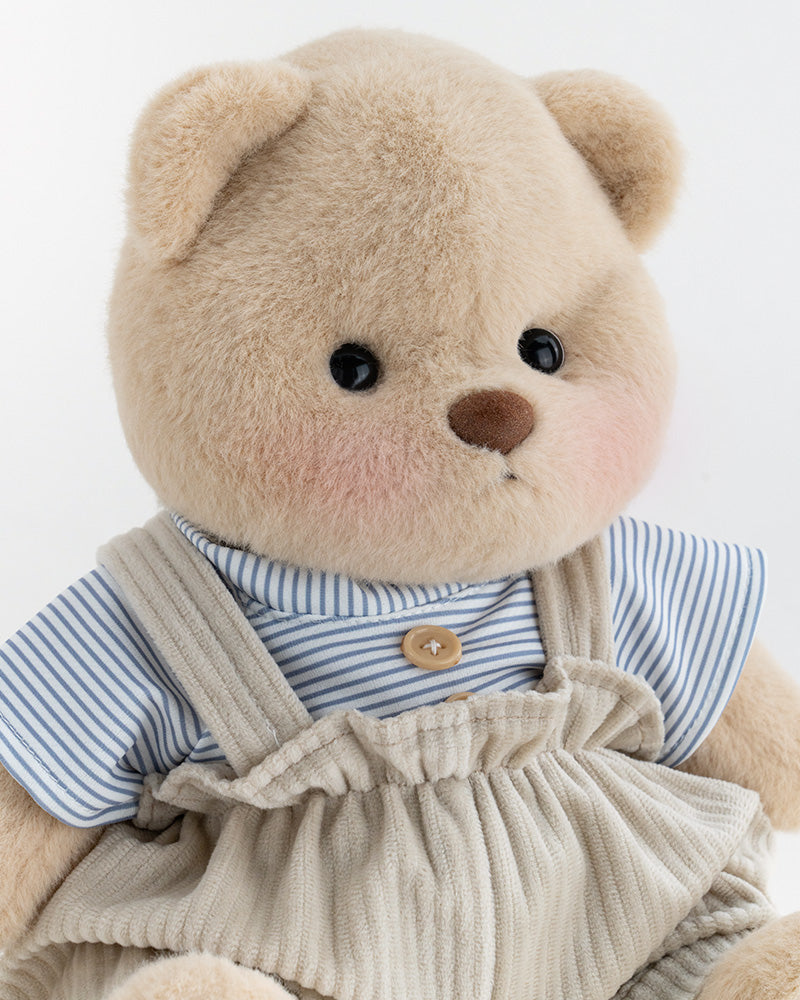 Getahug Striped Top Bloomers Bear | Handmade Jointed Teddy Bear Gift