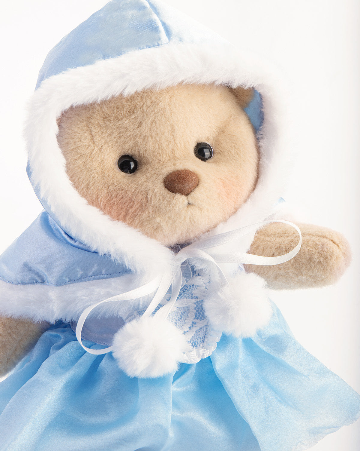 Getahug Christmas Blue Ice Princess Dress Bear | Handmade Jointed Teddy Bear Gift