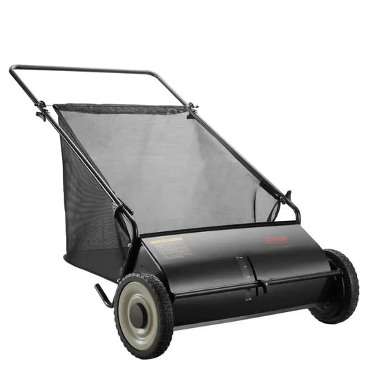 VEVOR Push Lawn Sweeper - Leaf & Grass Collector